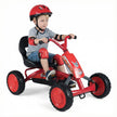 Barn – gokart för utomhusbruk Justerbar sits, pedal framåt/bakåt, år – 3-8 – Röd