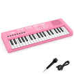 Barn – Piano Keyboard Tangent bärbar med Rytm Klangfärg och Demo – 37 8 8 22 – Rosa