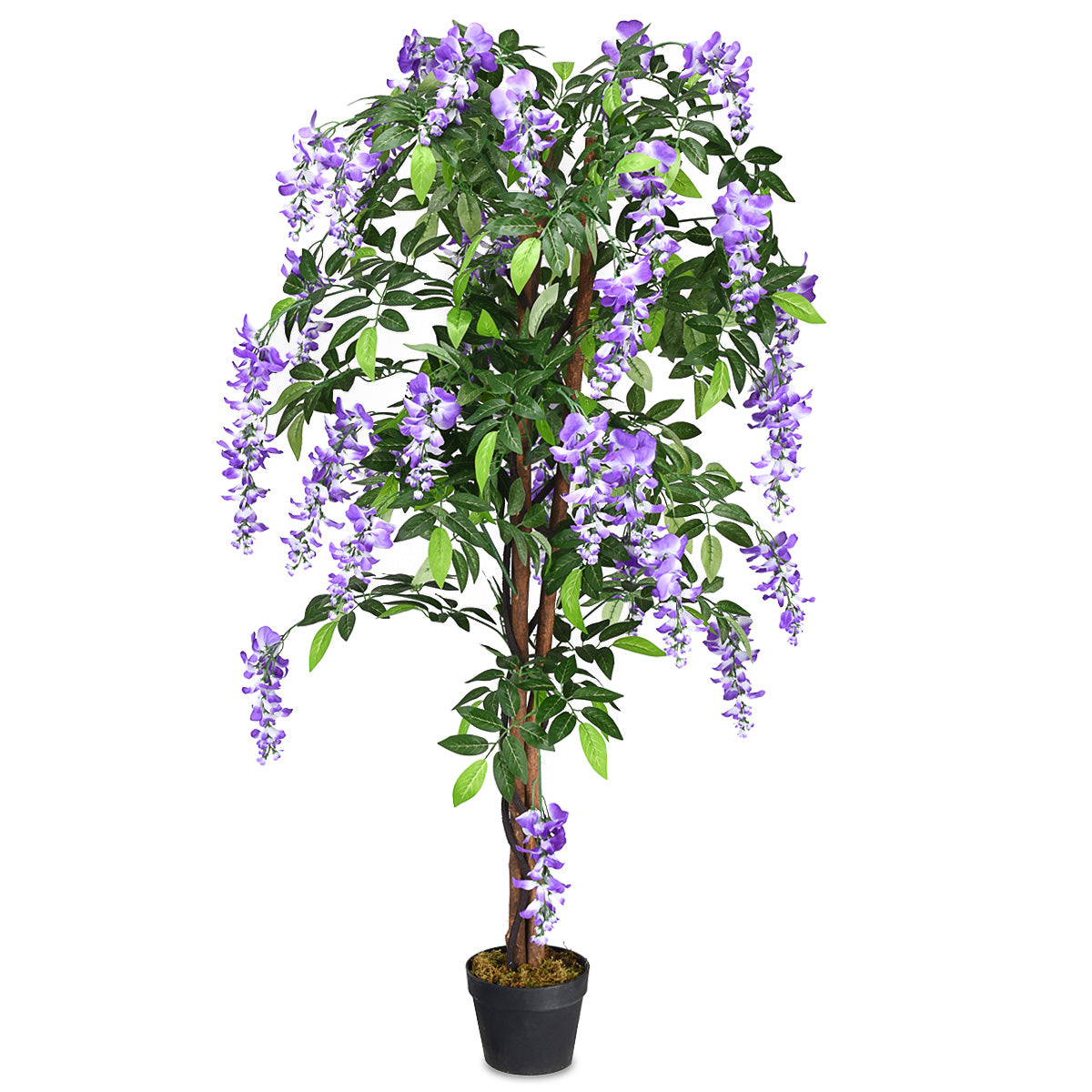 Konstgjord – växt Användbar Palm Artificiell Träd – 150 cm – Lila