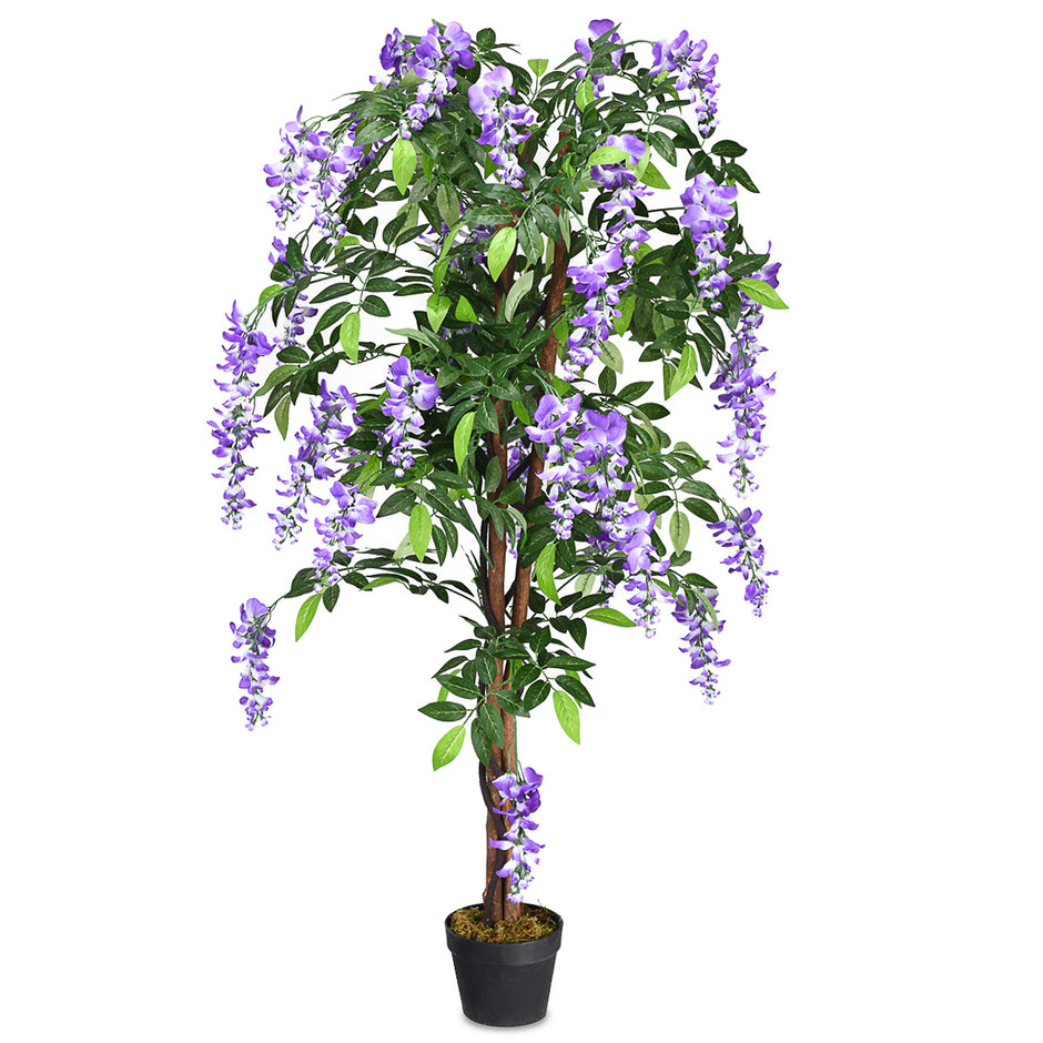 Konstgjord – växt Användbar Palm Artificiell Träd – 150 cm – Lila