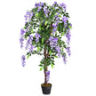 Konstgjord – växt Användbar Palm Artificiell Träd – 150 cm – Lila