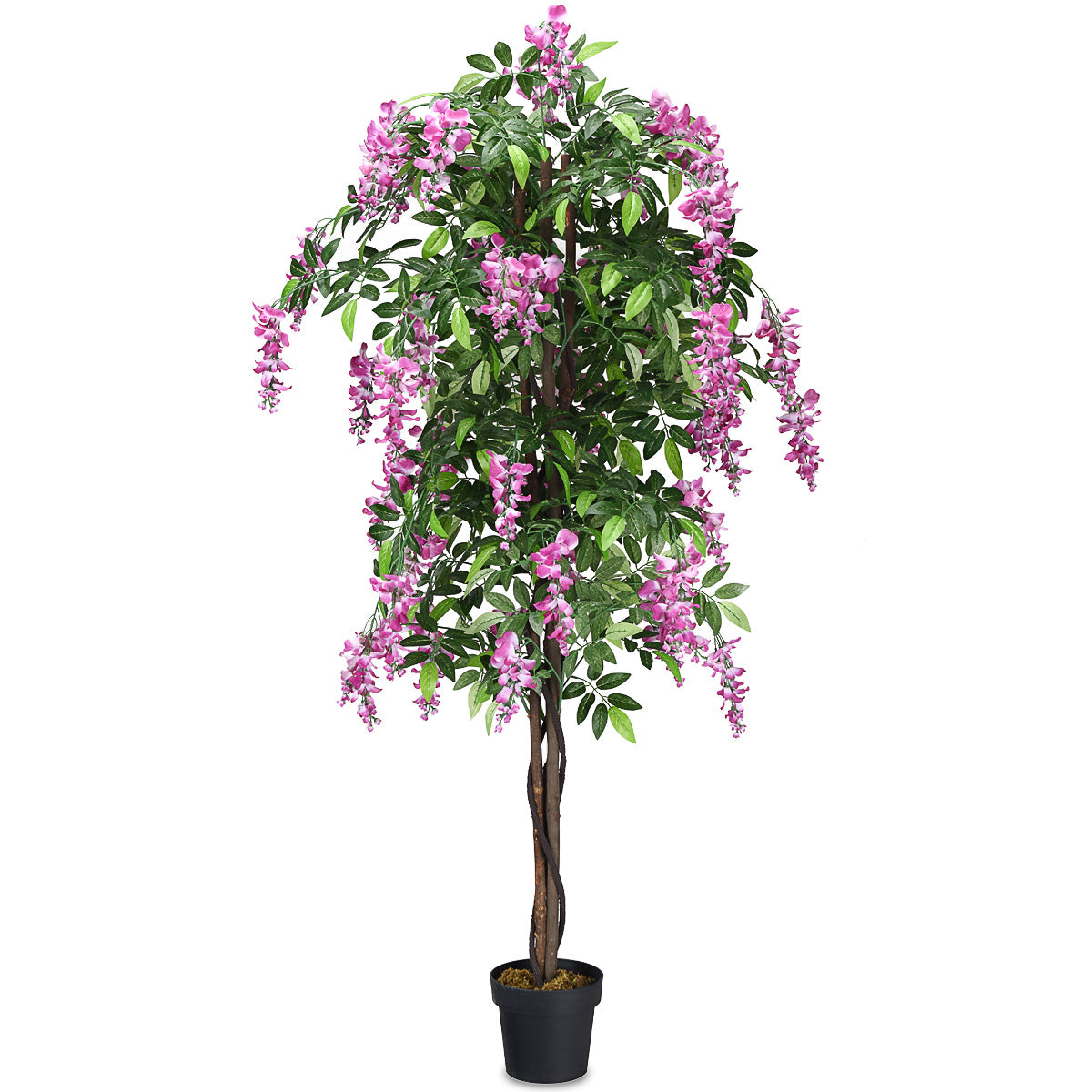 Konstgjord – växt Användbar Palm – 180 cm – Rosa