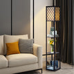 Golvlampa – Hylla Modern interiörbelysning med nivå – 3 160 x 26 x 26 cm – Svart