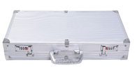 Vapenväska – gevärsväska pistolväska aluminiumväska – 47 x 25 cm – Silver