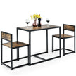 st – Bord Grupp Set + Stolar Antik – 3 2 – Brun