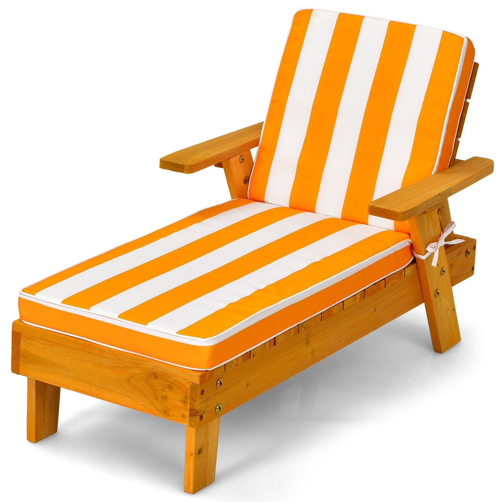 Solstol – för barn med parasoll Trä + – 92 x 49 x 106 cm – Gul