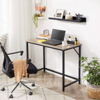 Schreibtisch - SMAL Office - Computertisch - 100 x 50 x 75 cm - Grau/Schwarz