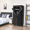 Garderobe - Ordner Garderobe - 160 x 75 x 45 cm - schwarz