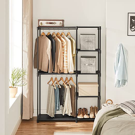 Kleiderschrank - Kleiderregal - Speicherplatz faltbar - 112 x 43 x 165 cm