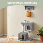 84 cm Hochkratzerpfosten, Kratzerpfosten für große Katzen, große Aussichtsplattform
