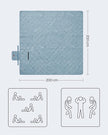Picknickdecke - Campingdecke - mit 4 Bodenanker - wasserdicht - 200 x 200 cm - Blau