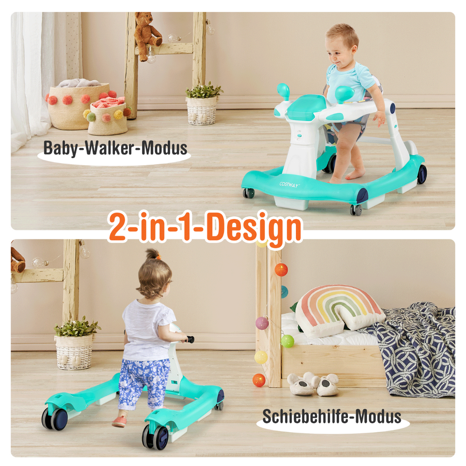 i – Baby Walker hopfällbar – 2 1 – Grön