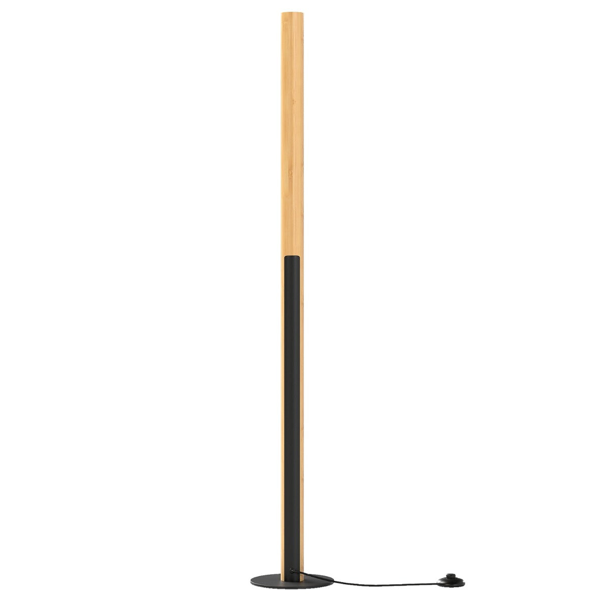 Bambu – Golvlampa dämpbar LED Hörnlampa med Fotsviktare 3000K upp till 6000K – 122 cm – Natur