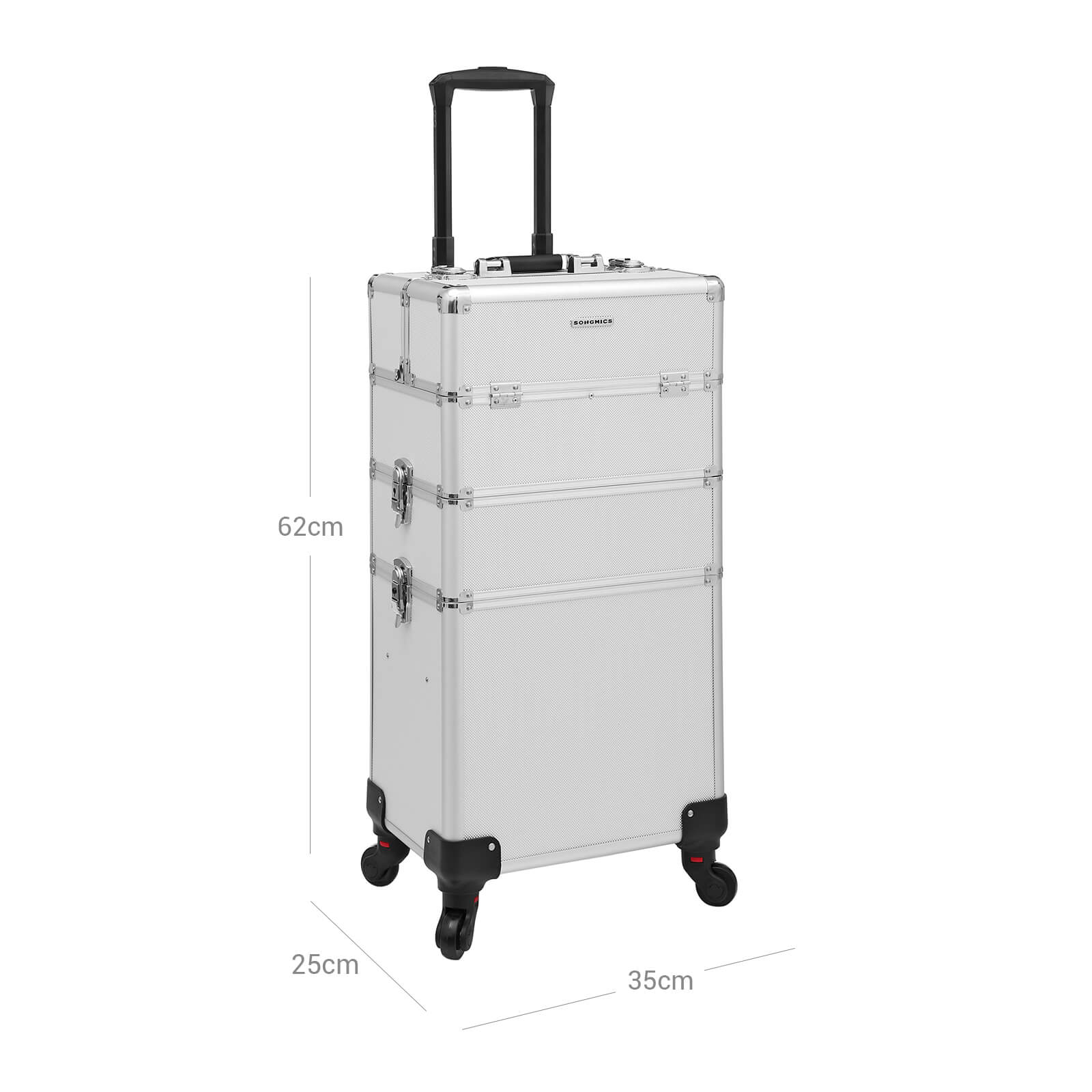 Make-up-Trolley-3-in-1-Silver