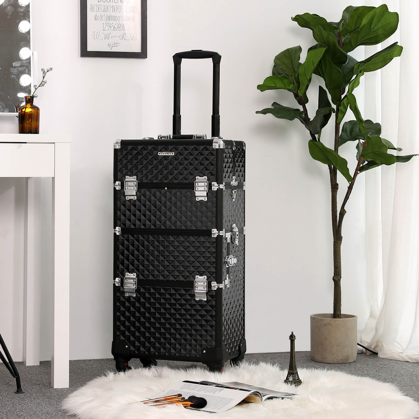 Make-up-Trolley-3-in-1-Black