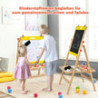 i – barnbräda Vikbar Höjdjusterbar träskiva för Natur + – 3 1 50,5 x 53,5 x 79-104 cm – Gul