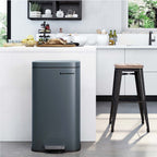 Abfall Bimmer - Pedalbehälter - Softclose - 30 l - Rauchgrau