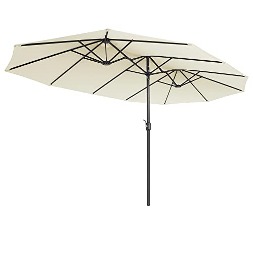 Doppel-Parasol-460 x 270 cm-Pendel- und UV-Schutz