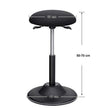 Arbeitshocker - ergonomisch - 360 ° Rotatable - Schwarz