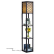 Golvlampa – Hylla Modern interiörbelysning med nivå – 3 160 x 26 x 26 cm – Svart