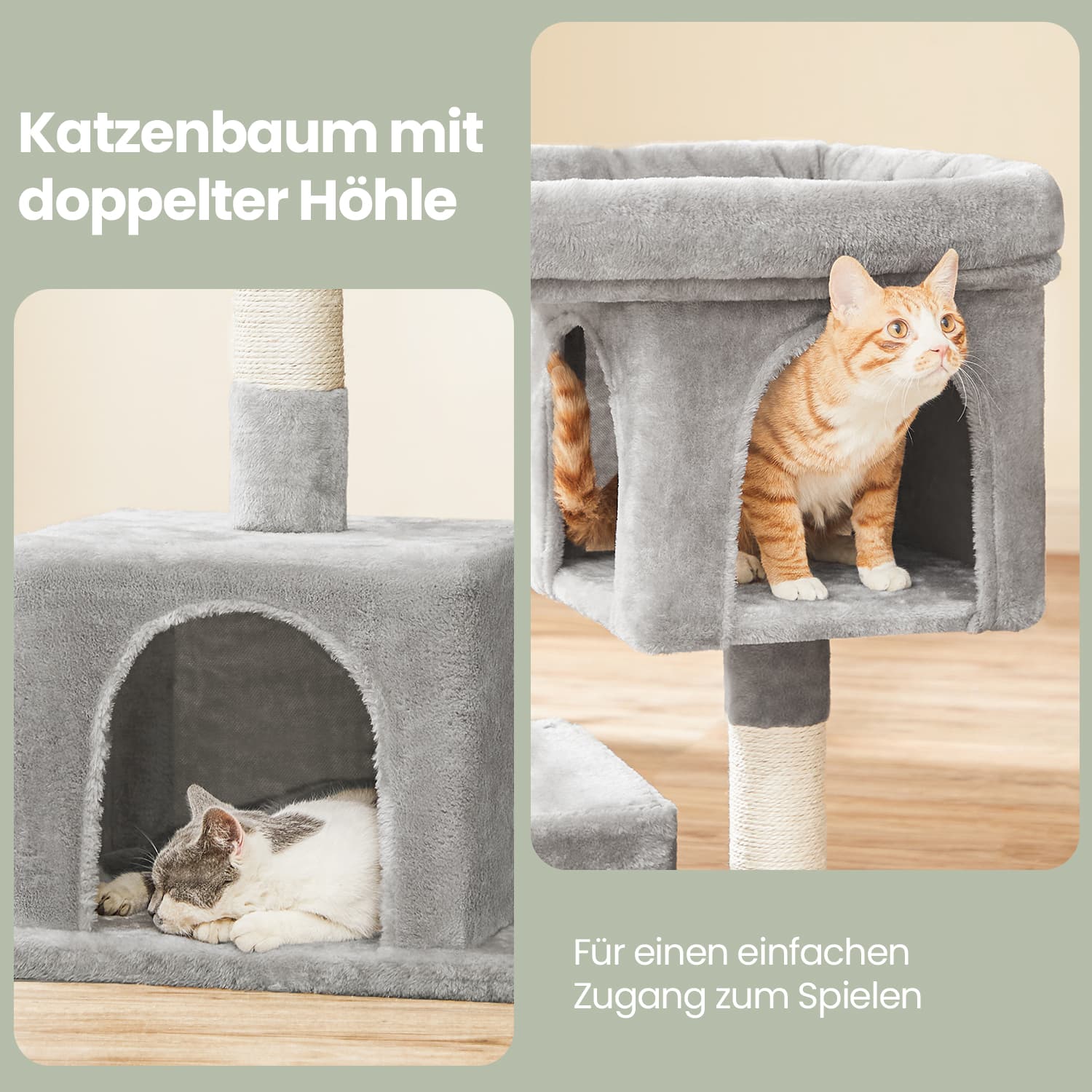 84 cm Hochkratzerpfosten, Kratzerpfosten für große Katzen, große Aussichtsplattform