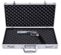 Vapenväska – gevärsväska pistolväska aluminiumväska – 47 x 25 cm – Silver