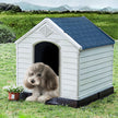 Dog – Kennel House Hundgrotta med förhöjt golv blått och vitt – Blå och vit