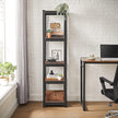 Lagerregale - Lagerschrank - Set von 2 - 5 Regalen - steuerpflichtig bis 400 kg - braunes Schwarz