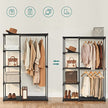 Kleiderschrank - Kleiderregal - Speicherplatz faltbar - 112 x 43 x 165 cm
