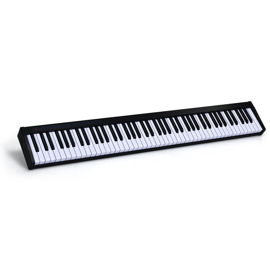 Digitalt – pianotangentbord tangenter Bärbart elektroniskt musikinstrument Barnpiano – 88 – Svart