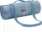 Picknickdecke - Campingdecke - mit 4 Bodenanker - wasserdicht - 200 x 200 cm - Blau