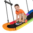 Bogunga – barnträdsgunga med justerbar rephängande – 100-160 cm 123 x 45 cm – Färgglad