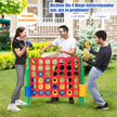 Connect – Four Game Wins Board Sets fyra i rad spel med Jumbo ringar röda och gröna – 4 42 – Röd och grön