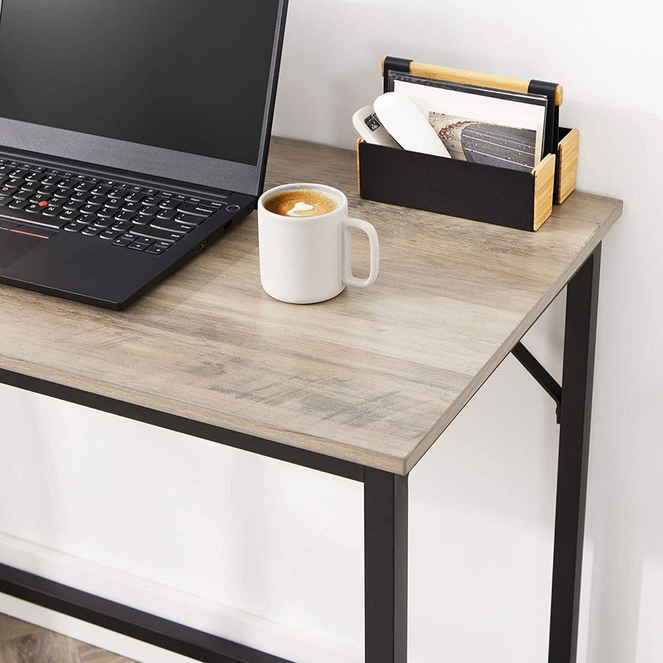 Schreibtisch - SMAL Office - Computertisch - 100 x 50 x 75 cm - Grau/Schwarz