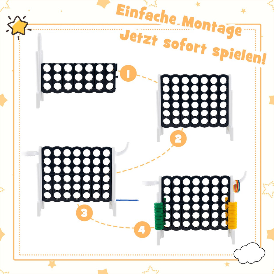Stort – i rad Jumbo i set Svart + – 4 4 84 x 33 x 79 cm – Vit