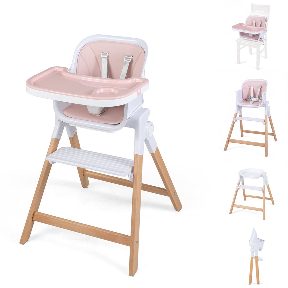 i – hopfällbar justerbar babyhögstol med matbricka – 4 1 71 x 58 x 93 cm