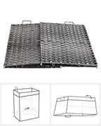 Wäschereikorb - 90 Liter - Stoffsammler - Abnehmbare Innentasche - 2 Waschbeutel aus Stoff - Grau