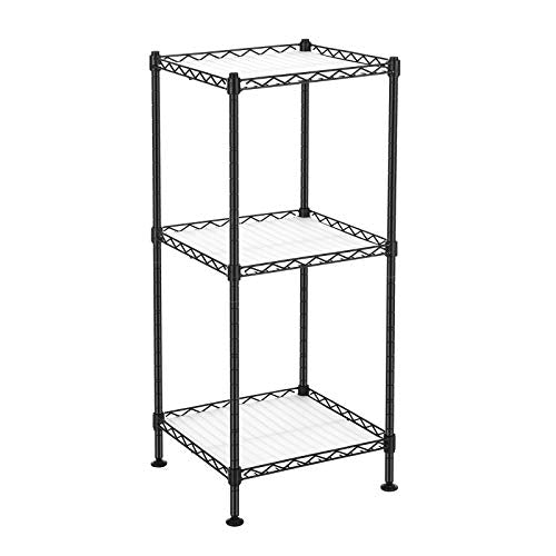 Badezimmerregal - Schrank - Metallregal - 3 Level - 30 x 30 x 73 cm - Schwarz