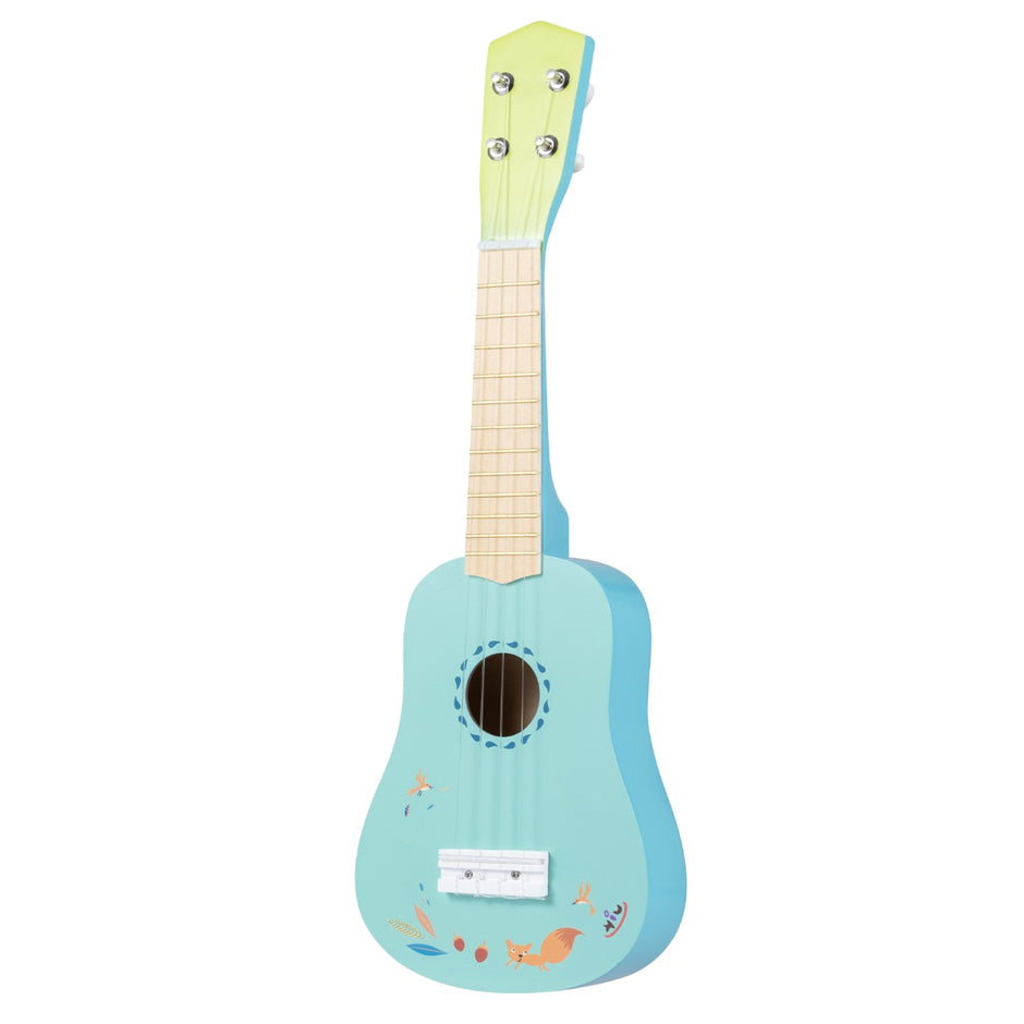 Ukulele – Gitarr för Barn strängad Mini med Bassholzkropp från År – 4 3 53 cm – Ljusblå
