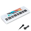 tangenter – barnpiano keyboard med rytmer och ljud Bärbart elektriskt Vitt – 49 8 8 – Vit