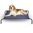 Hundsäng – Trädgård Hundstol Utomhushundsoffa Metall – 110 x 80 x 18 cm – Grå