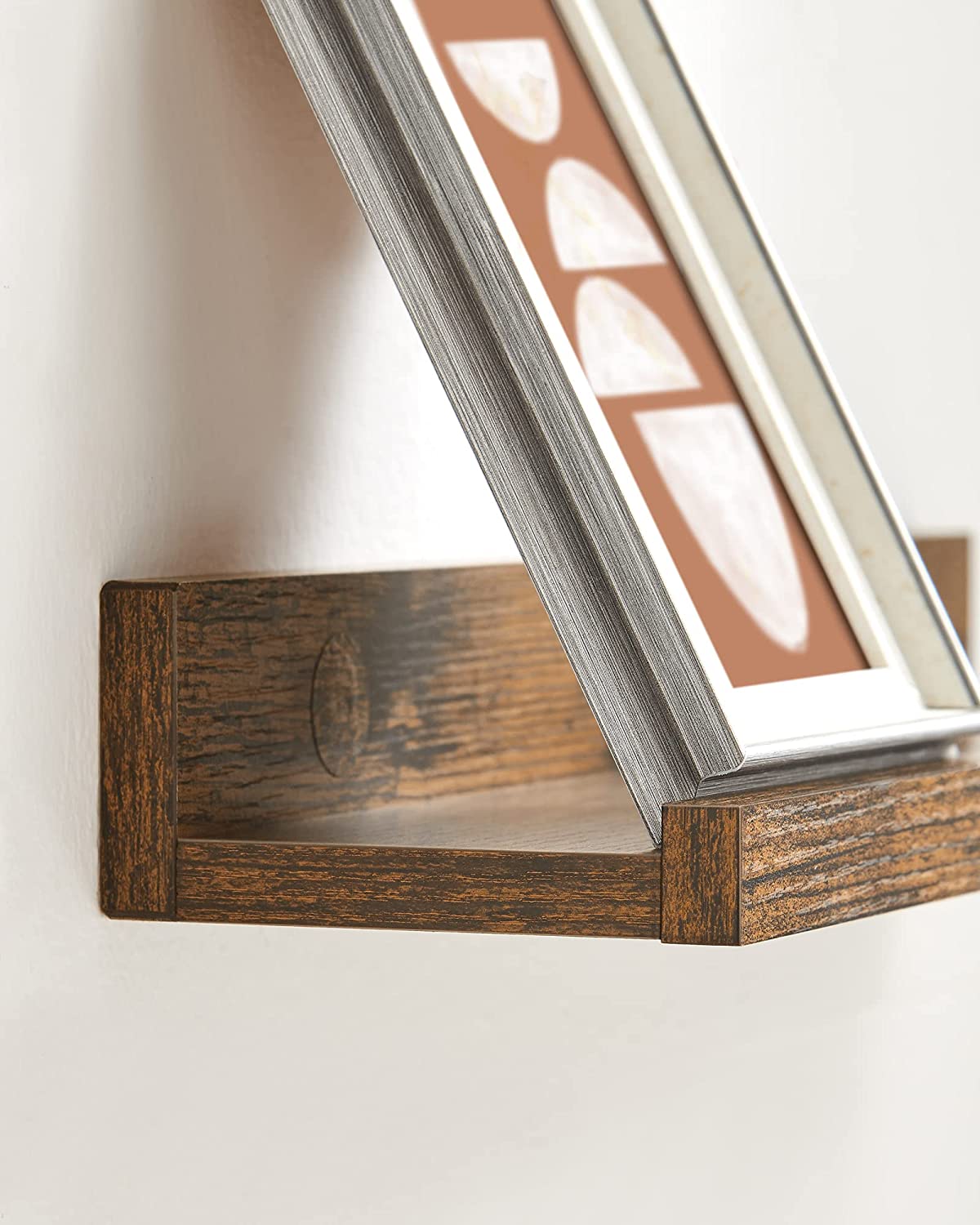 Wandregal - 3 - Floating Boards - Brown