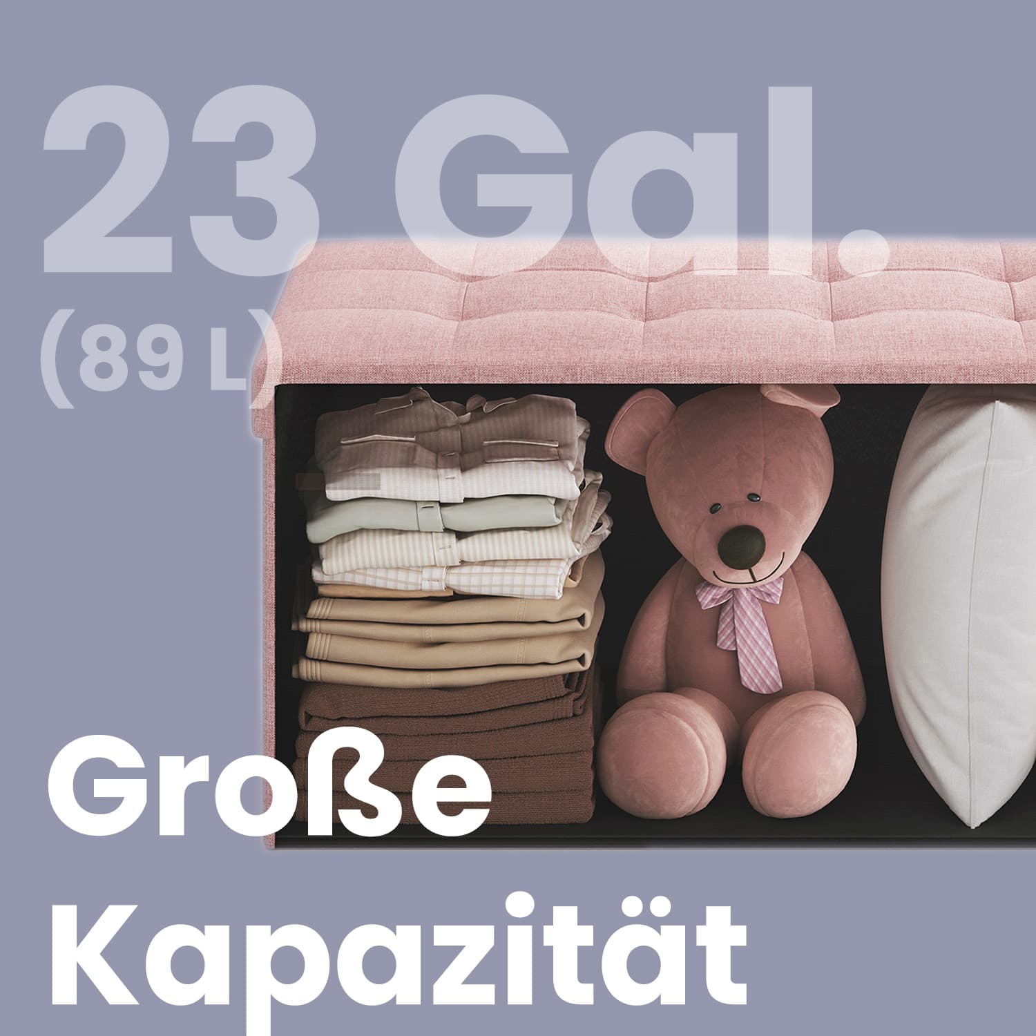 Sofa mit Stauraum - 38 x 76 x 38 cm - Sitzbox - Sofa Bett