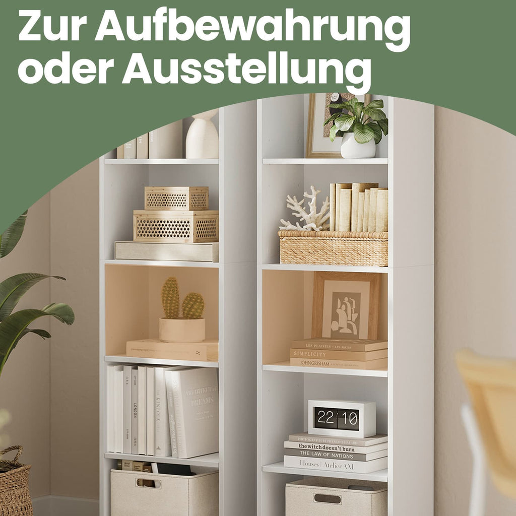 6-layer-Bücherregal im skandinavischen Stil, stehendes Regal für Wohnzimmer