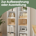 6-layer-Bücherregal im skandinavischen Stil, stehendes Regal für Wohnzimmer