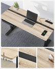 Elektrischer Schreibtisch - Höhe einstellbar - Speicherfunktion mit 4 Höhen - weiß schwarz - 60 x 140 cm
