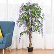 Konstgjord – växt Användbar Palm Artificiell Träd – 150 cm – Lila