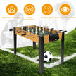 Bordsfotboll – i tävlingsstorlek Fotbollsbord för vuxna och barn – 122 x 61 x 79 cm – Grå