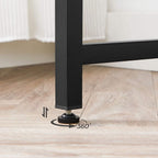 Schreibtisch - SMAL Office - Computertisch - 100 x 50 x 75 cm - Grau/Schwarz