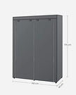 Kleiderschrank mit Bekleidungsstangen - Leinenschrank - Kleidungsständer - faltbar - 140 x 43 x 174 cm